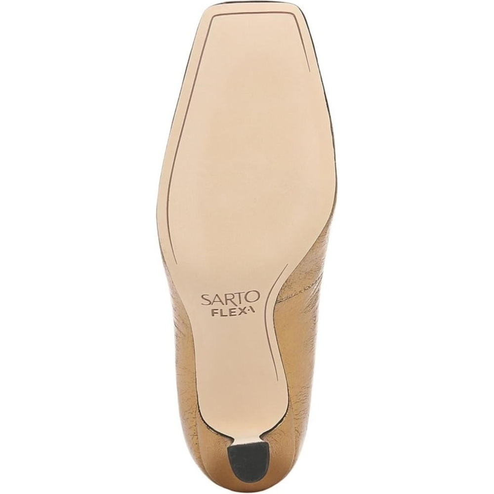 NWT Franco Sarto Flexa Aela Square Toe Pump Bronze Leather Sz 9 - Picture 7 of 15